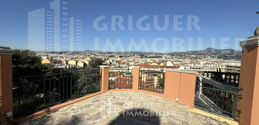 Location 5 pièces en duplex avec jardin Nice Bas Mont Boron