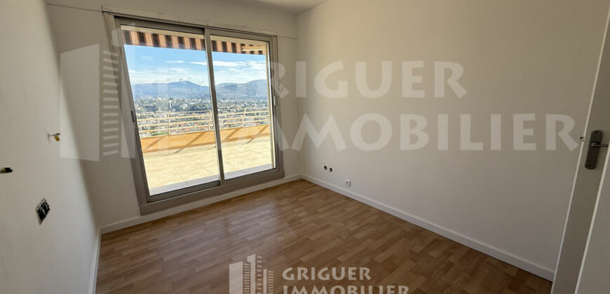 Vente 3 pièces Nice Pessicart vue panoramique