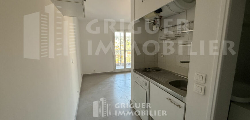 Location studio Nice Av Borriglione proche tramway